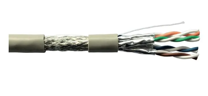 Cavo Solido Schermato S/Ftp Per Reti Categoria 6A Lszh Awg23 In Rame Matassa Mt 305 Classe Cpr Cca