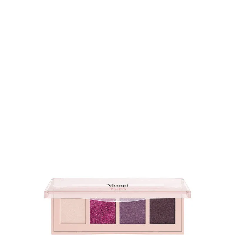Pupa Vamp! Palette 4 Ombretti - N.004 VIBRANT PLUM