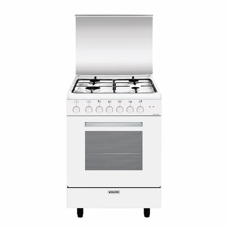 Glem Cucina Gas Forno elettrico A654mx6 Bianco