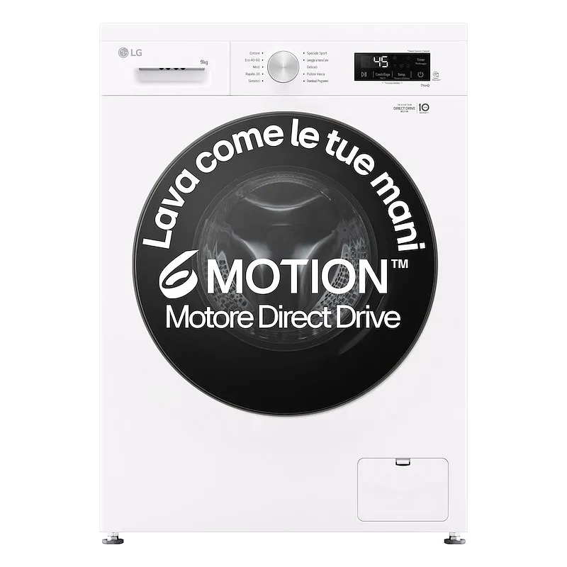 Lg Lavatrice F4NX1009NWB SERIE X1 9 Kg Essence White