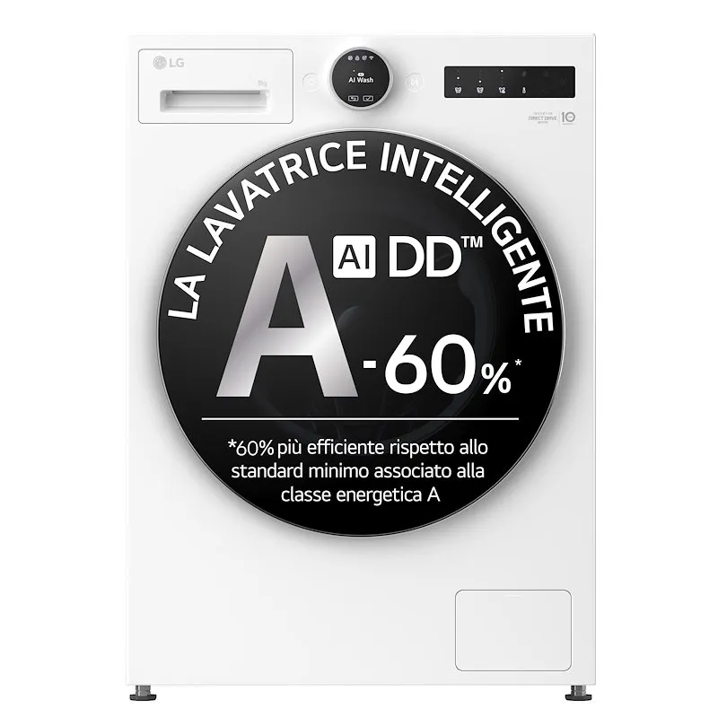 Lg Lavatrici 9KG AI DD F4X9009TWCE Essence White