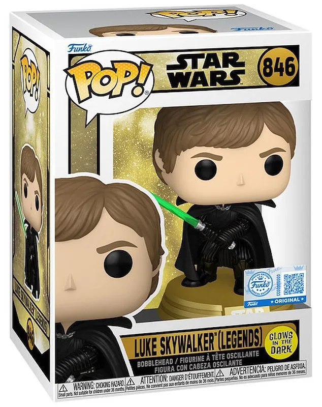 Funko Pop! Star Wars Luke Skywalker (Legends) GLOW 846