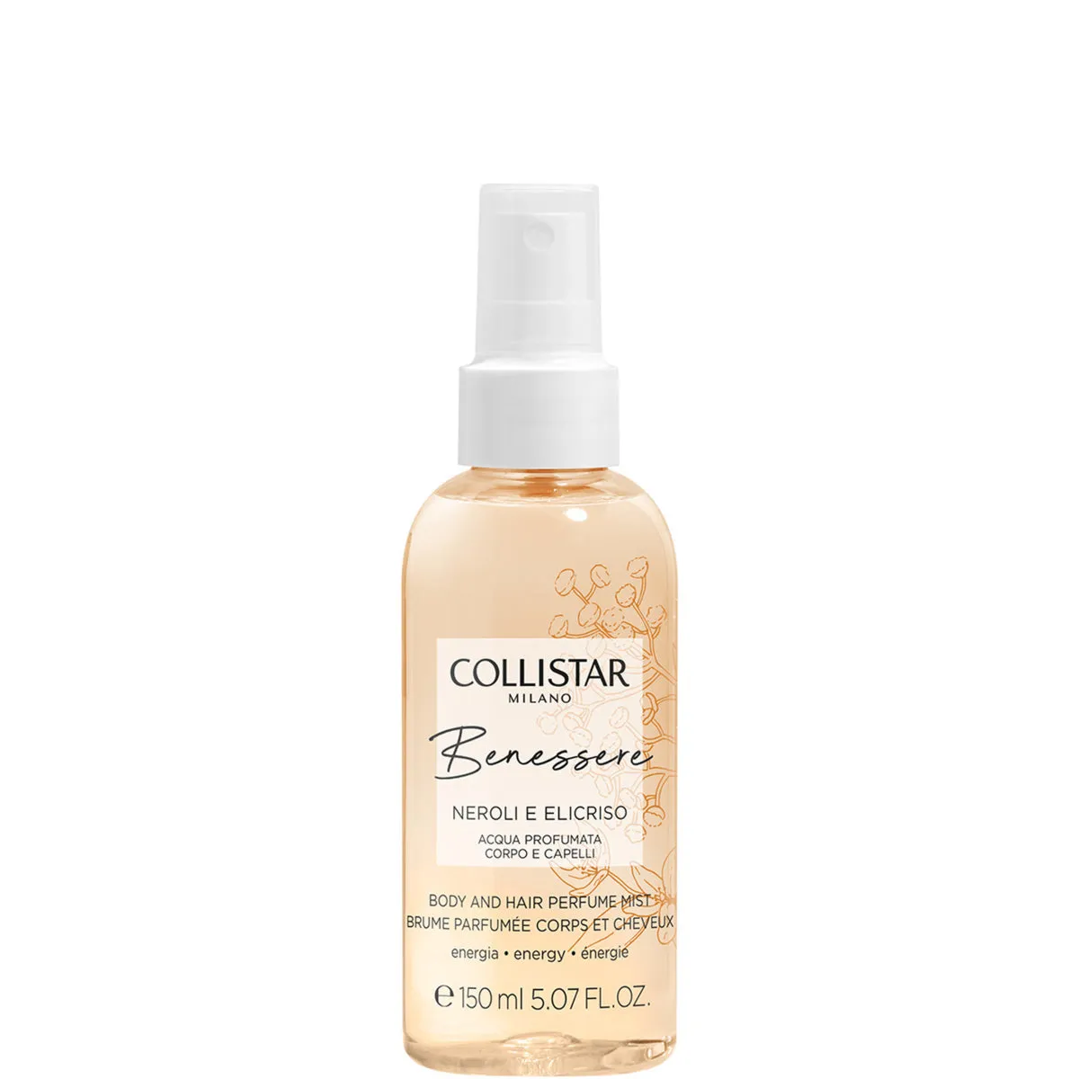 Collistar Benessere Neroli e Elicriso Acqua Profumata Corpo e Capelli - 150 ML