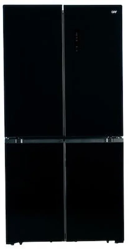 Grf Frigorifero quattro porte Slc836091bg1 Vetro nero