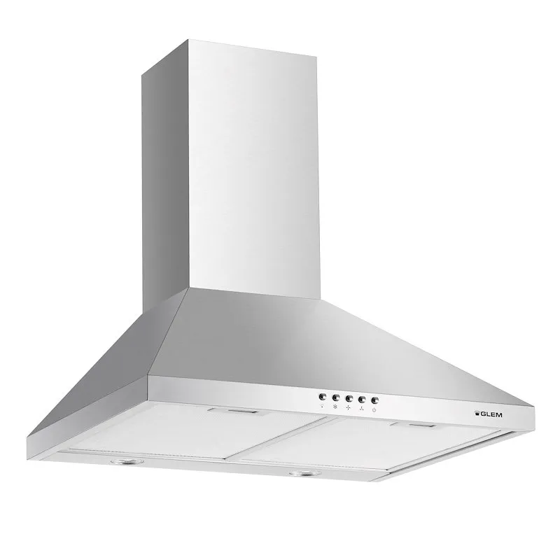 Glem Gas Cappa Aspirante a Parete Ghp745ix Inox