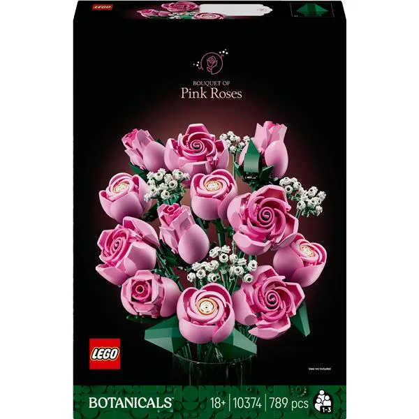 Lego Bouquet Di Rose Rosa 10374