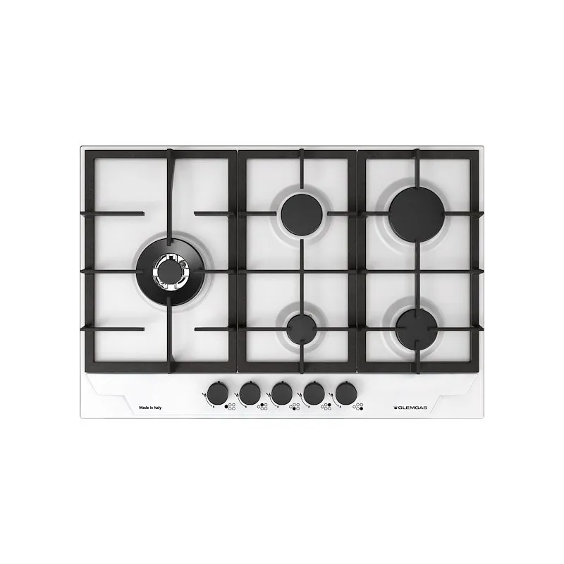 Glem Gas piano cottura a gas Gtp85thwh Bianco opaco