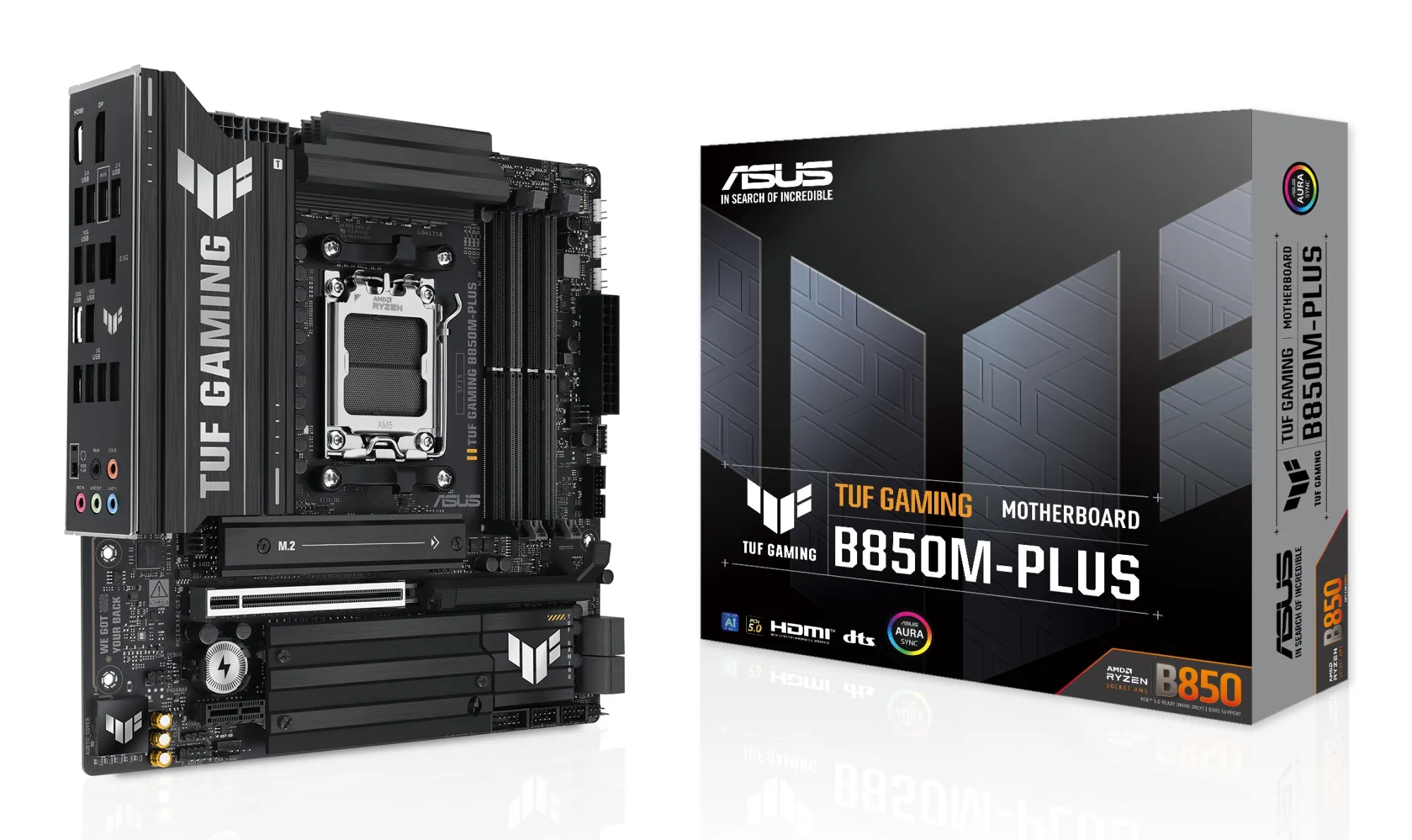 Asus Mb Amd B850Mpl Ddr5 Tuf Gaming B850M-Plus Am5 B850 Usb Mb M2/Sata