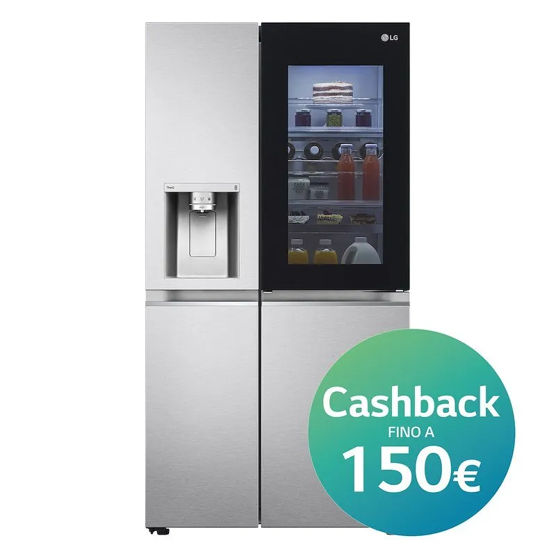 Lg Frigorifero Side-by-Side Gsxv90mbae Stainless steel