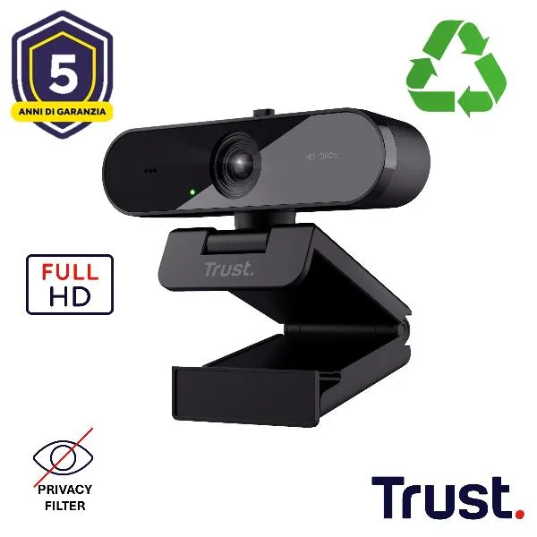 Trust TW-200 Full HD 1080P Webcam Eco 24734
