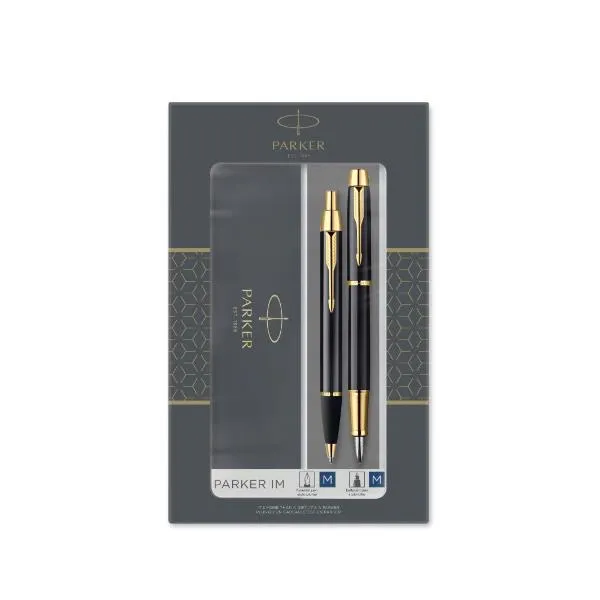 Parker Gift Set Duo : Im Black Gt Sfera M + Stilografica 2093216