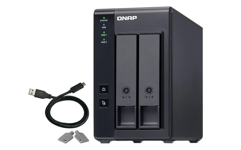 QNAP TR-002 contenitore di unità di archiviazione Box esterno HDD/SSD Nero 2.5/3.5