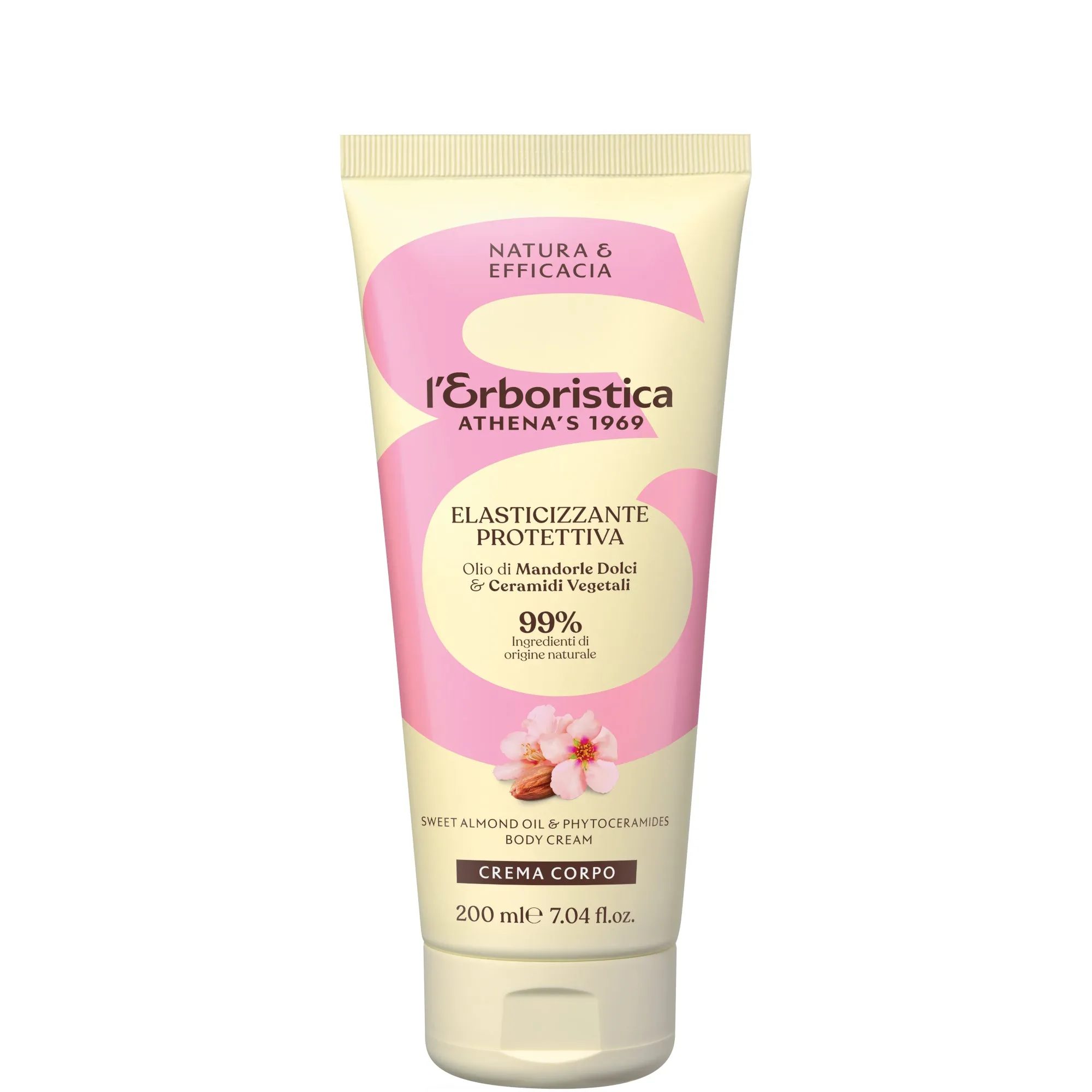 L’Erboristica Athena’s 1969 L'Erboristica Olio di Mandorle Dolci e Ceramidi Vegetali Crema Corpo - 200 ML
