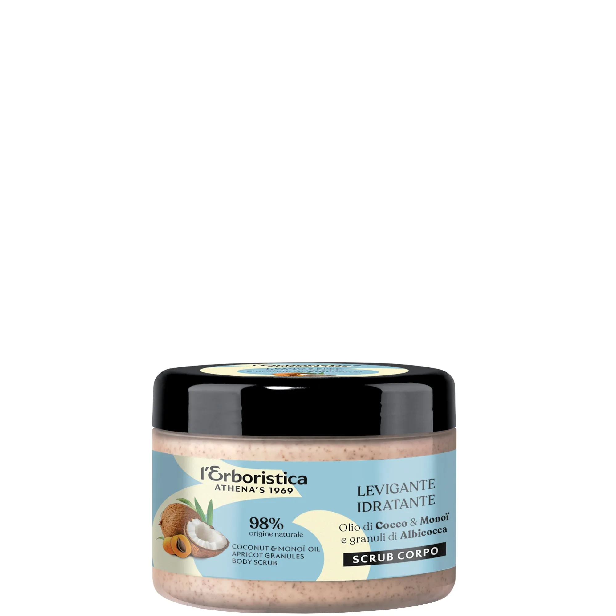 L’Erboristica Athena’s 1969 L'Erboristica Olio di Cocco e Monoï e granuli di Albicocca Scrub Corpo - 200 ML