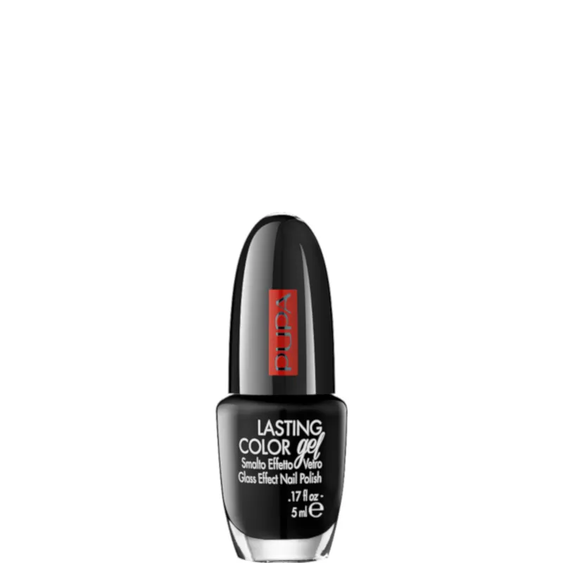 Pupa Lasting Color Gel - Smalto effetto vetro per unghie glossate volumizzate 3D - N. 052 DEEP DARKNESS