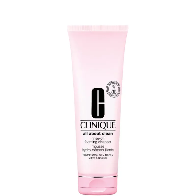 Clinique All About Clean Rinse-Off Foaming Cleanser Mousse Pelle da Mista a Grassa - 250 ML EDIZIONE LIMITATA