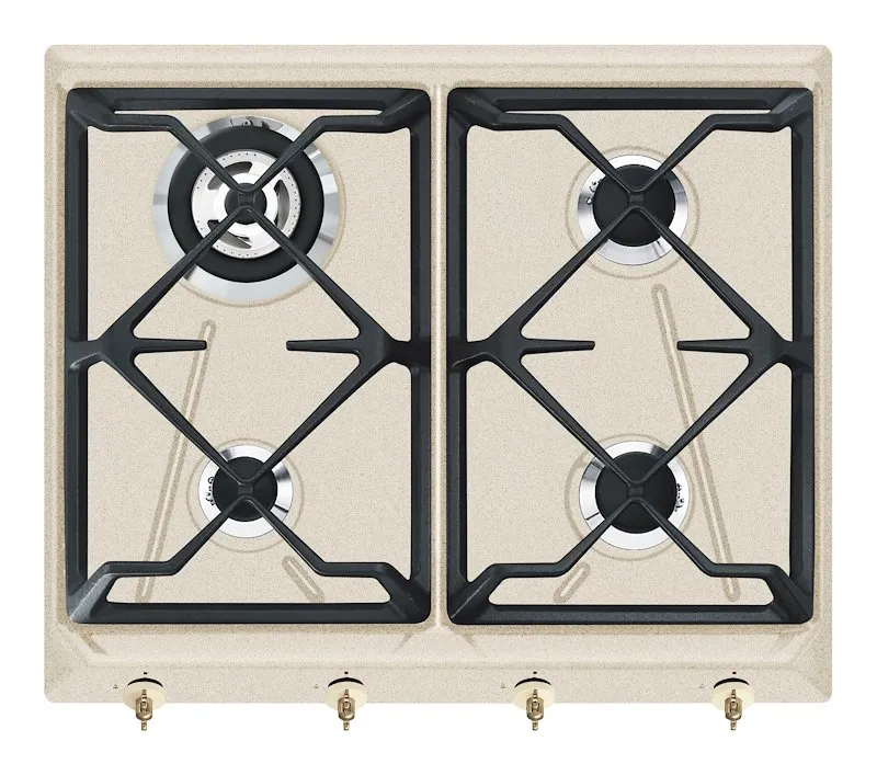 Smeg Piano Cottura a Gas ad Incasso SRV864AVOGH2 Avena