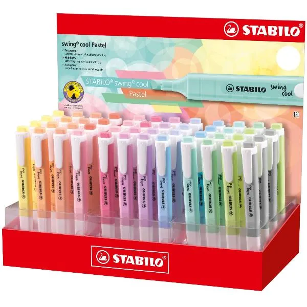 Stabilo Swing Cool Pastel Espositore Da 48 Colori Ass. 275/48-8-2