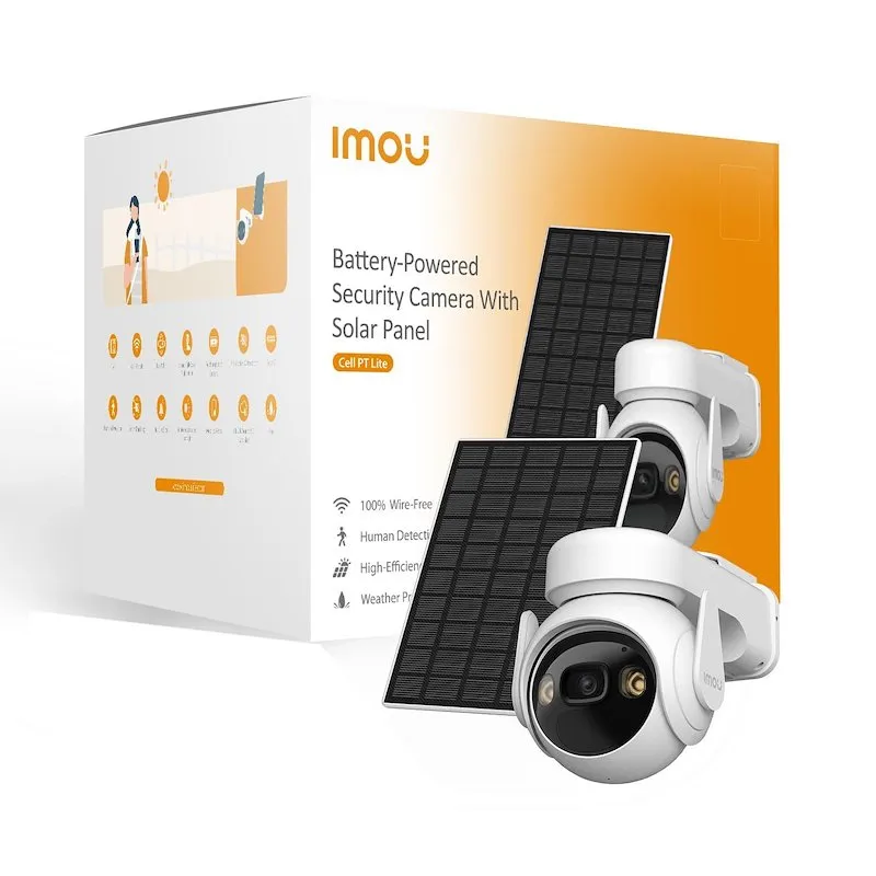 Imou KIT Telecamera Cell Pt Lite 3MP WIFI batteria With Solar Panel FSP12