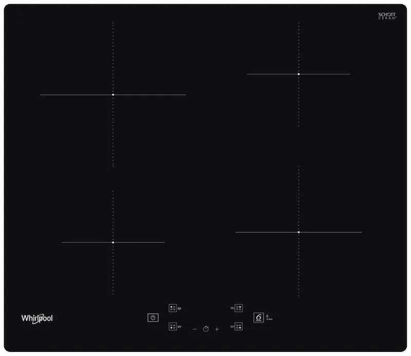 Whirlpool Piano Cottura a Induzione Wb S2560 Ne Nero