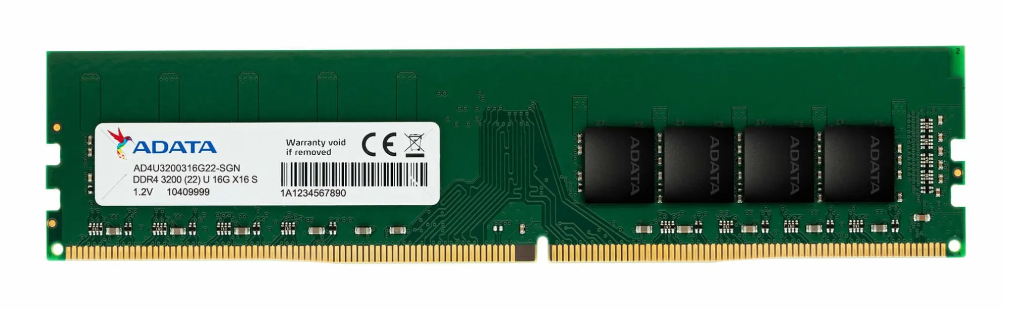 Adata Ram Ddr4 16Gb (1X16Gb) 3200Mhz Cl22 12V
