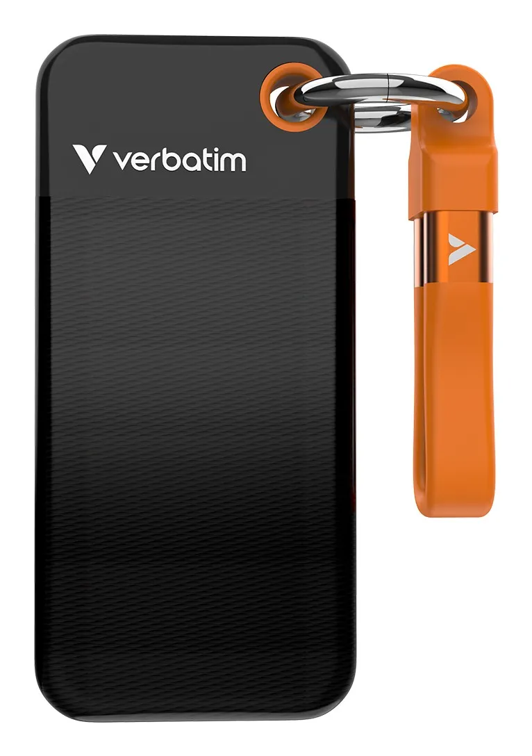 Verbatim Pocket SSD 1 TB USB tipo-C 3.2 Gen 2 (3.1 Gen 2) Nero Arancione