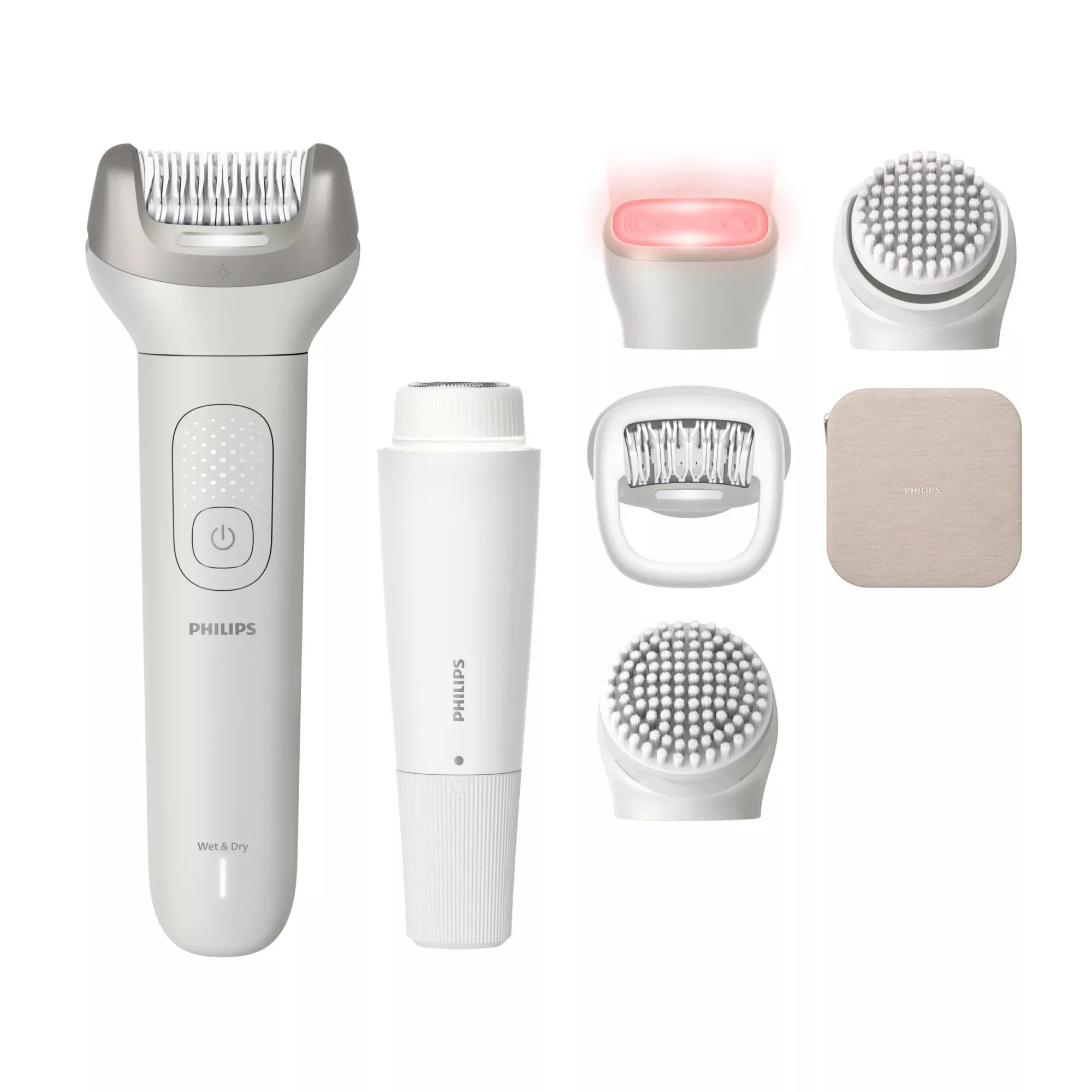 Epilatore Set Bellezza Bre738/00 Epilatore Wet & Dry Corpo