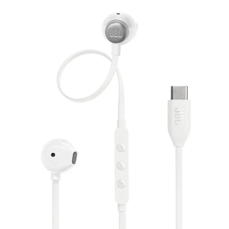 Jbl Auricolari con Filo Tune 305C USB-C Jblt305cwht Bianco