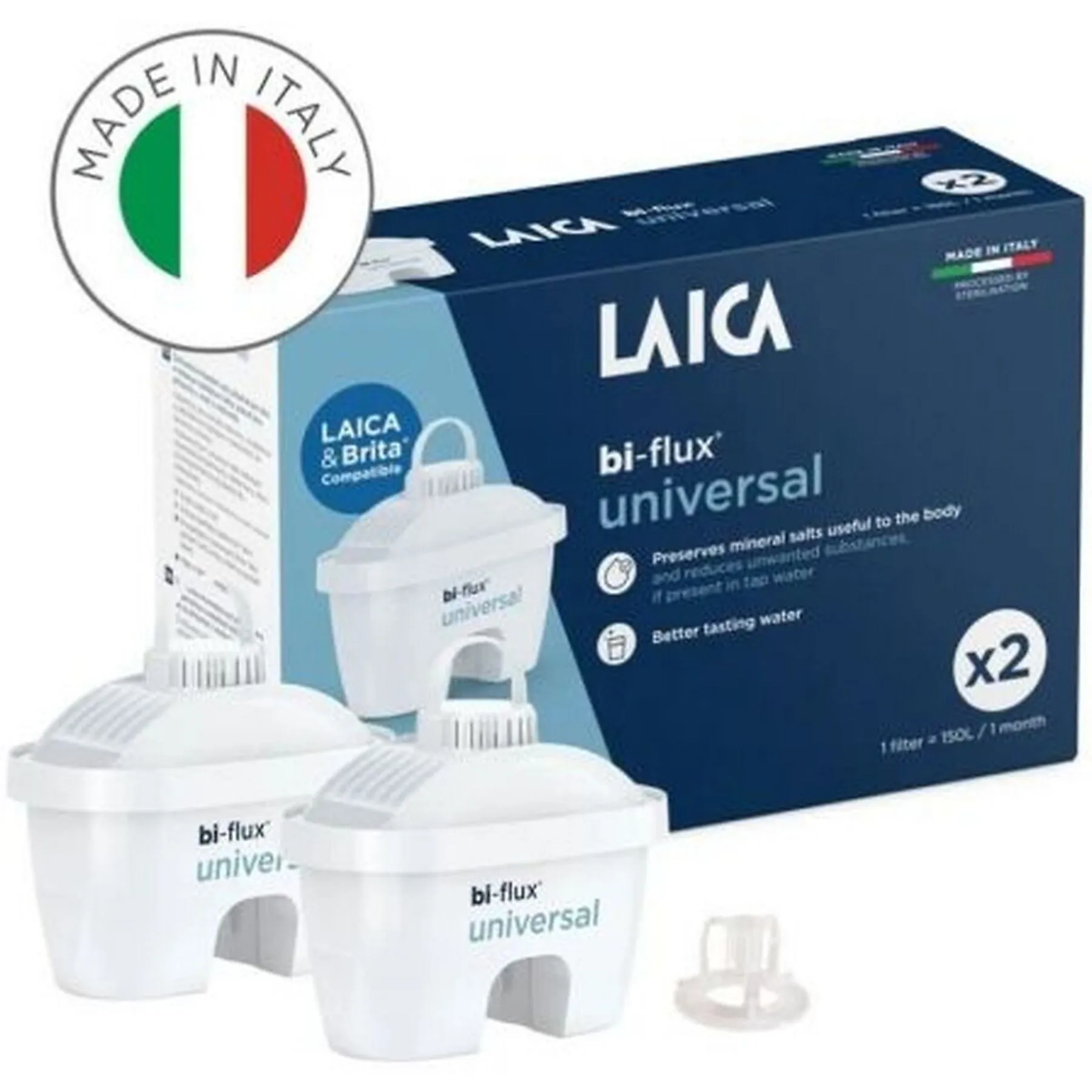 Laica cartuccia filtrante Bi-Flux Universal Slim F2L
