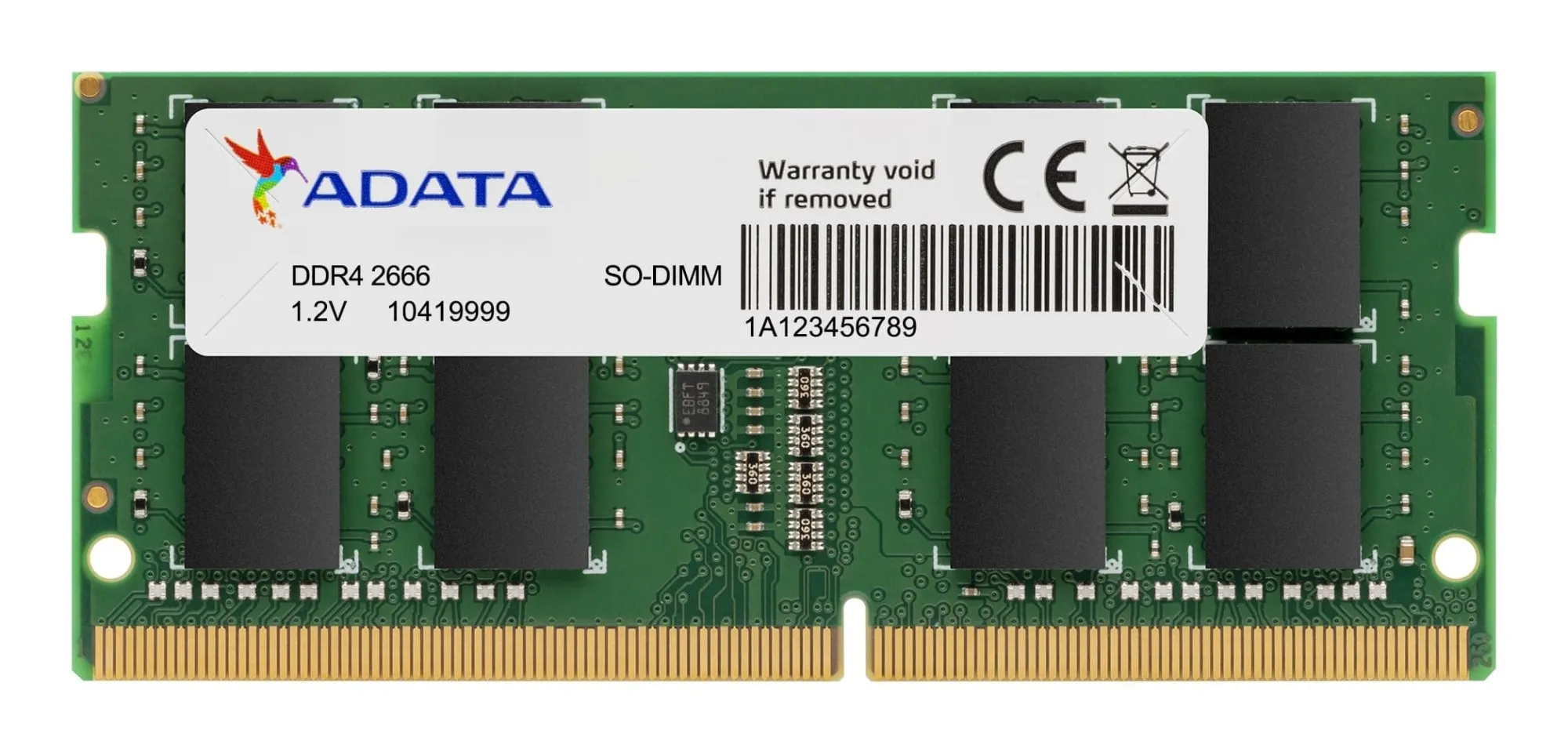 Adata Ram So-Dimm 16Gb Ddr4 2666 Mhz 512Mx8 Cl19