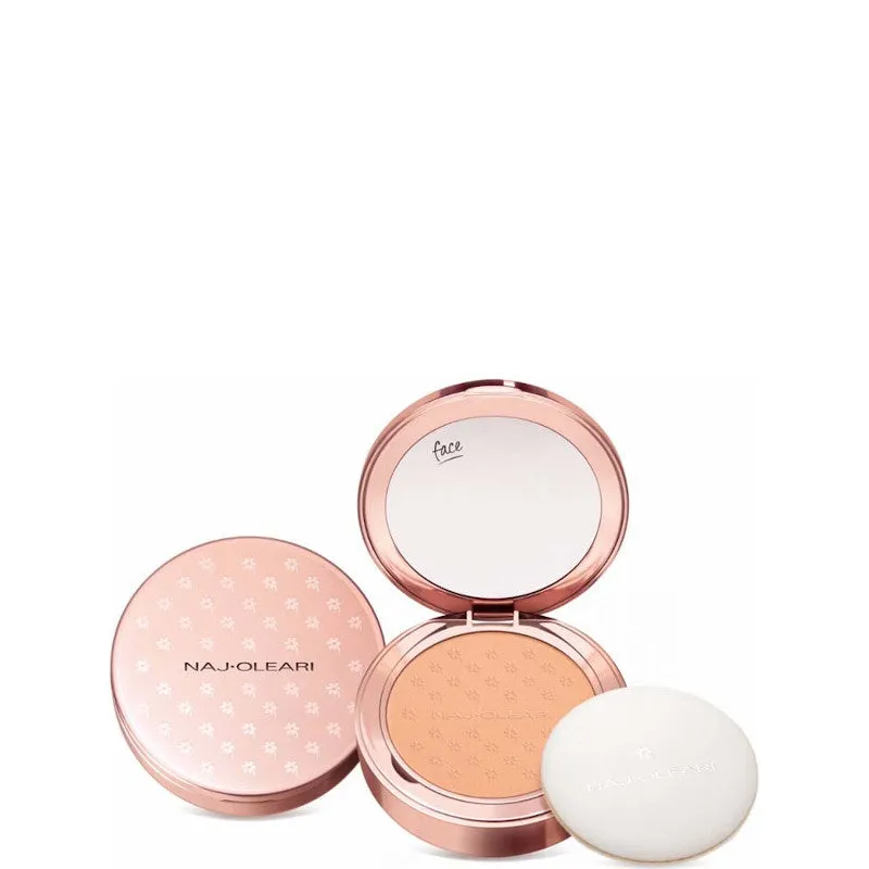 Naj-Oleari Skin Caress Pressed Powder - Cipria Compatta Uniformante - N. 02 rosa pesca