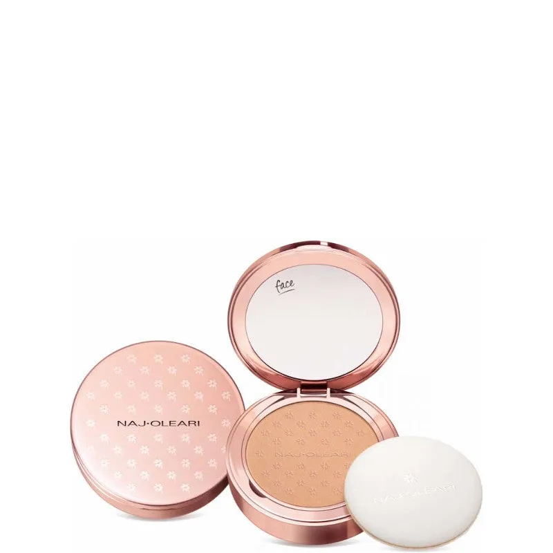 Naj-Oleari Skin Caress Pressed Powder - Cipria Compatta Uniformante - N. 03 sienna