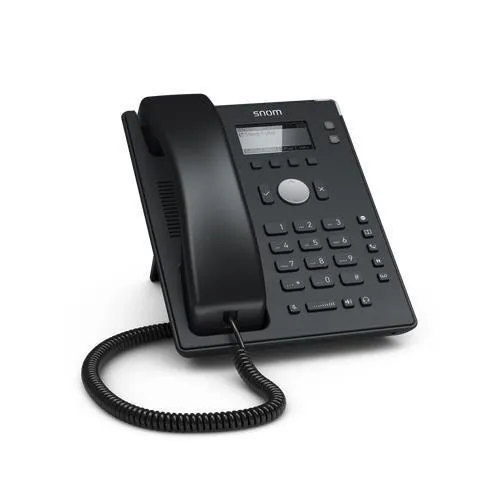 Snom 100 Desk Telephones Black - 2 Sip Identities Low Power Consumption (poe)+backlit Graph Display 4 Context Sensitive Keys + 5 Function 00004361
