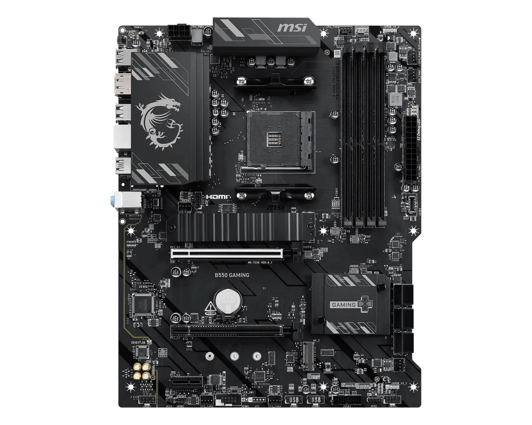 Msi Mb Amd B550 B550 Gaming B550 Am4 4Ddr4 2Pci-Ex16 1Pci-Ex1 2M.2 6Sata3 2Usb10G5Usb5GHd