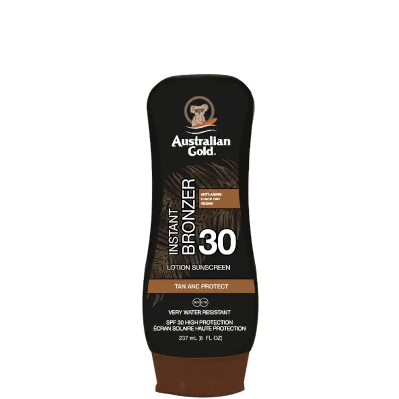 Australian Gold Instant Bronzer Lotion Sunscreen SPF 30 - 237 ML