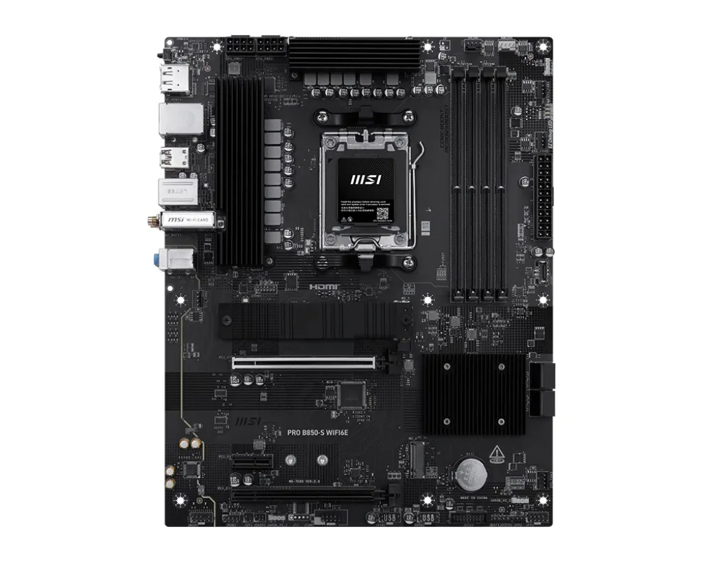 Msi Mb Pro B850-S Wifi6EAm54Ddr52Pci-Ex161Pci-Ex12M.24Sata35Usb 10G6Usb 5G4Usb2Hd Audi