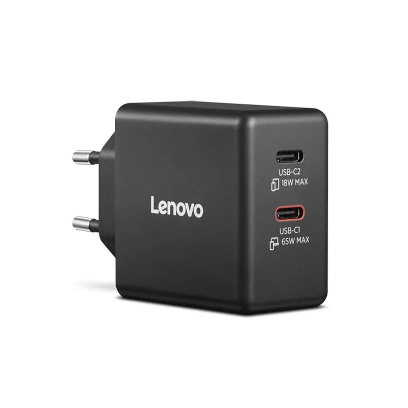 Lenovo Caricabatterie Dual USB-C 65W GaNG0a6065beu