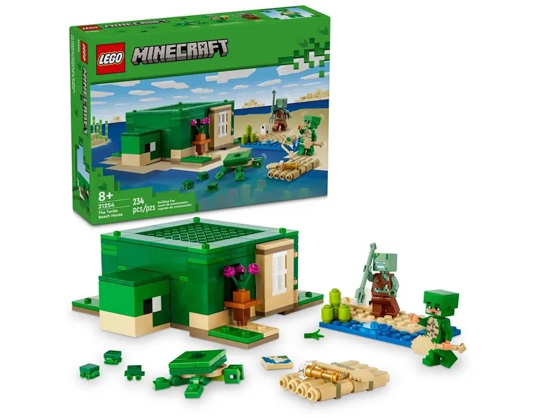 Lego® Beach House della tartaruga Minecraft 21254