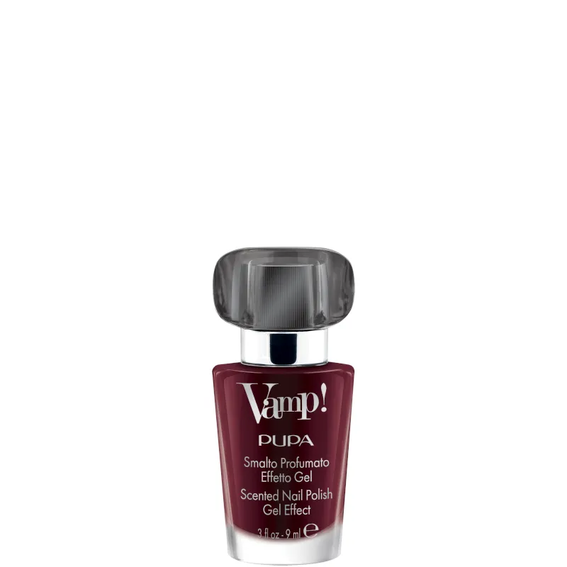 Pupa Vamp! Smalto Profumato Effetto Gel - N.304 INTREPID RED-BLACK