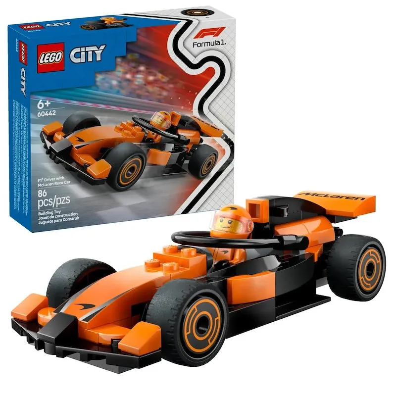 Lego® City Pilota e monoposto McLaren F1 (60442)