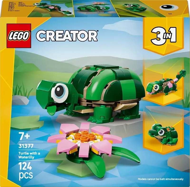 Lego® Tartaruga con un fiore di ninfea Creator 31377