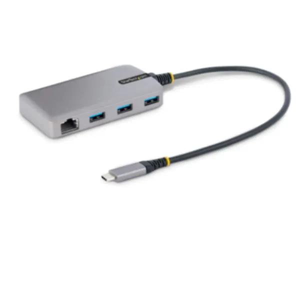 Startech Hub Usb-C Con Ethernet A 3 Porte 3X Usb-A 5GBPS Portatile 5G3AGBB-USB-C-HUB
