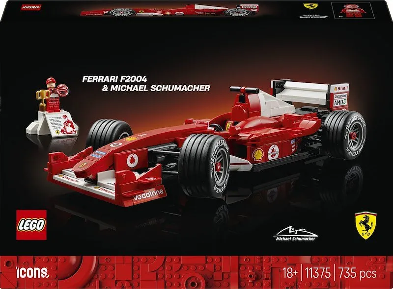 Lego® Icons Ferrari F72004 e Michael Schumacher 11375