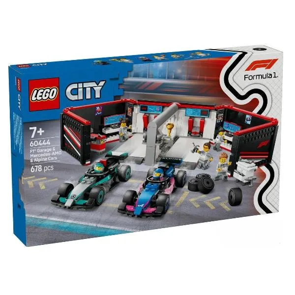 Lego Garage Con Monoposto Mercedes-Amg E Alpine F1 60444