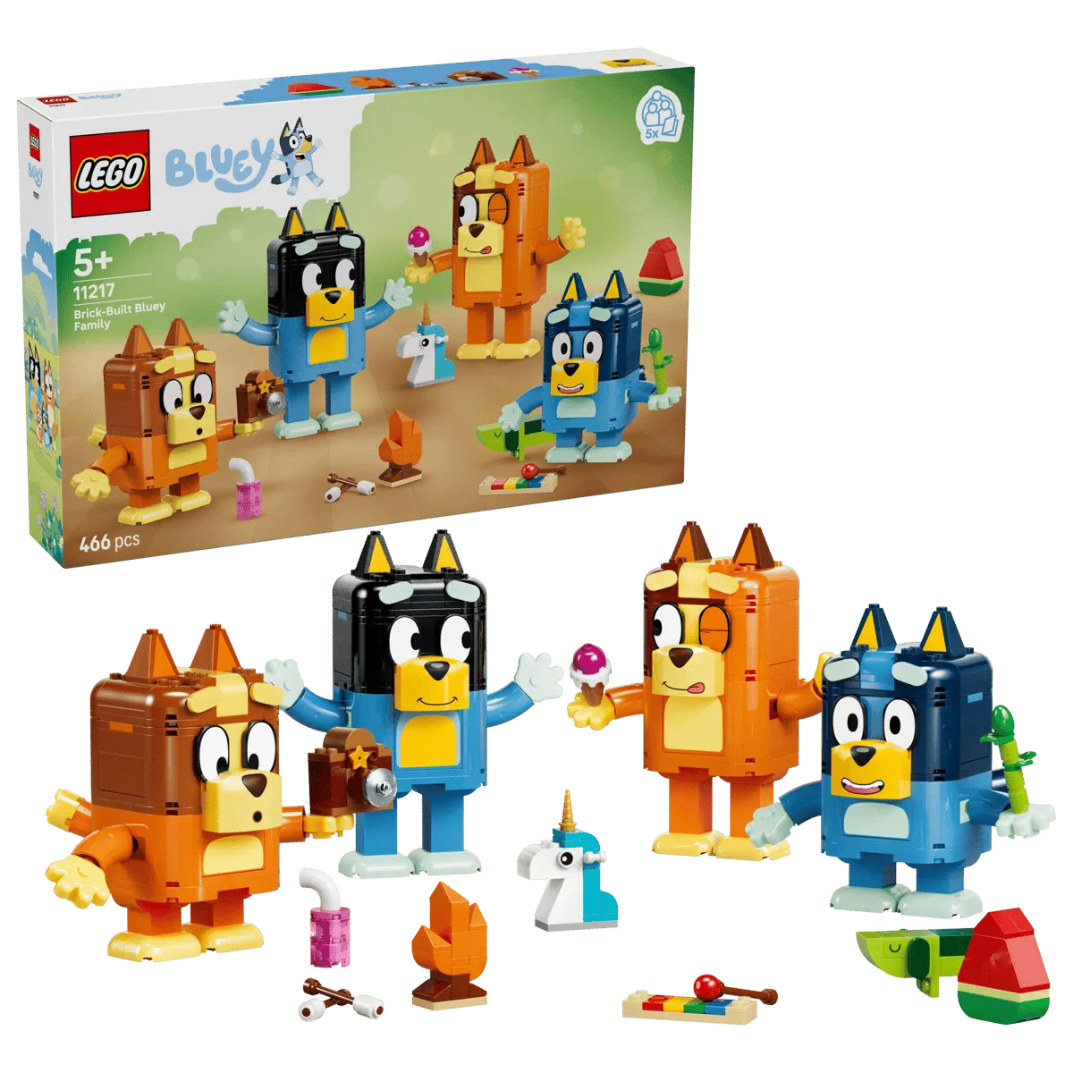 Lego® Bluey Famiglia Bluey in mattoncini 11217