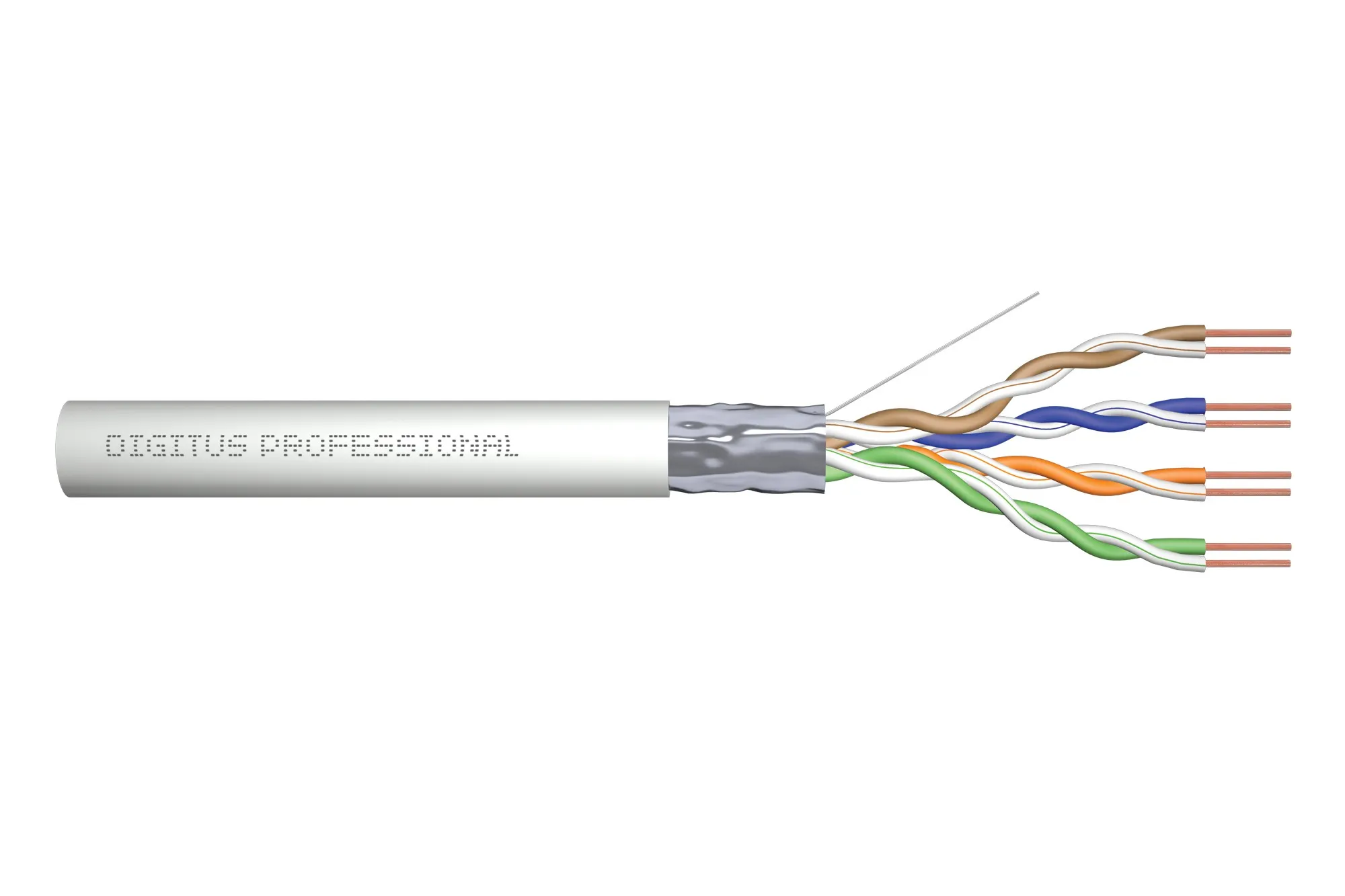 Cavo Solido Schermato F/Utp Per Reti Categoria 5E In Rame Matassa Mt. 305 Classe Cpr: Eca