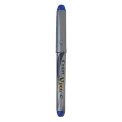 Pilot CF12STILOGRAFICA Vpen Silver Blu Tratto Medio 0.4MM 007571B
