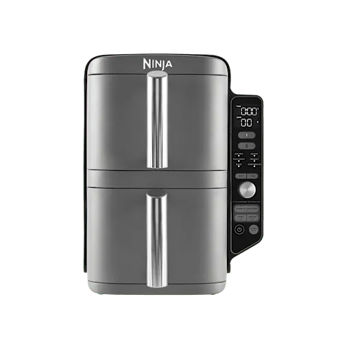 Friggitrice ad aria verticale Ninja Double Stack XL da 9,5 L in Grigio