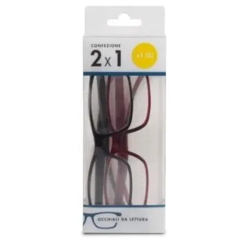 Polinelli Occhiali da Vista 2Pz Pr14-a +300 Rosso/Nero