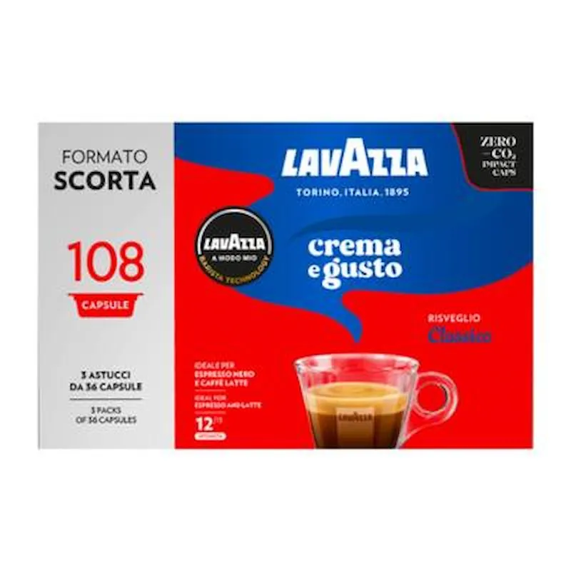 Lavazza A Modo Mio Capsule Caffè 108Pz Crema&Gusto